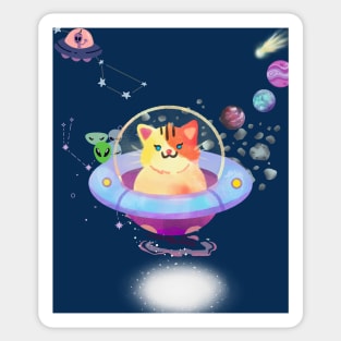 space cat Sticker